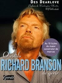 Capa do livro O Estilo Richard Branson de Gerir