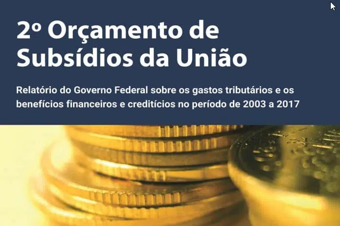 Relatório Orçamento Subsídios da União Maio 2018