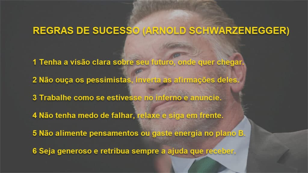 Seis Regras para o Sucesso - Arnold Schwarzenegger