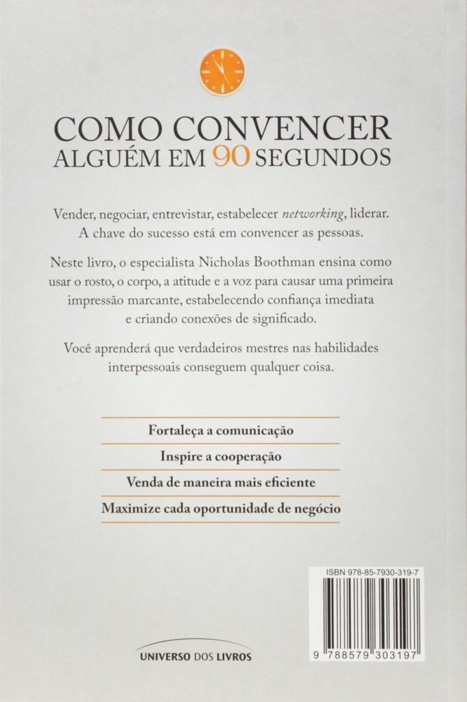 Como Convencer Alguém em 90 Segundos – Nicholas Boothman | GEDAF